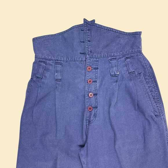 1970s high waisted pants, size 11/12 vintage super high-rise My Pantalon pants - Picture 7 of 8